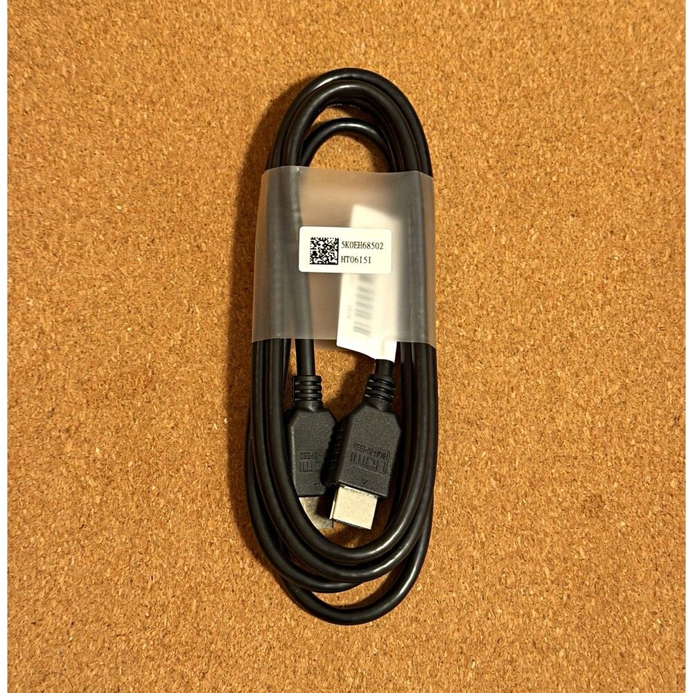 HDMI to HDMI Cable, Standard Male to Male, 1 m, Round Cable, Black